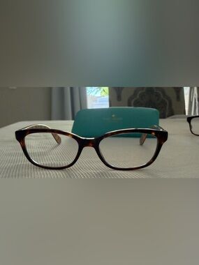 Kate Spade Brylie Eyeglass Frames - Tortoiseshell & Rainbow/Multi-Color stripes